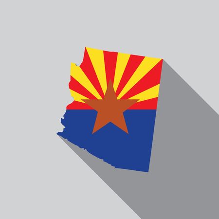 A United States Illustration of Arizonaの写真素材