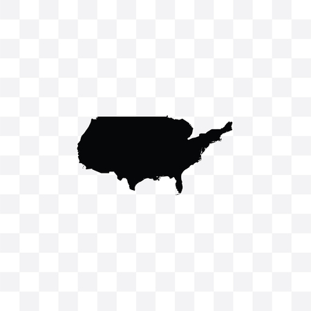 A Country Shape Illustration of United States of Americaの写真素材