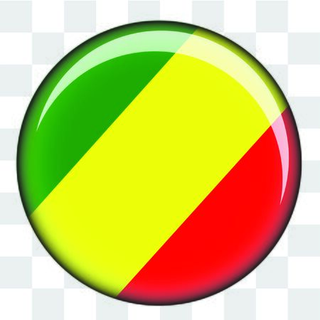 An Illustrated Country Flag of  Congoの写真素材