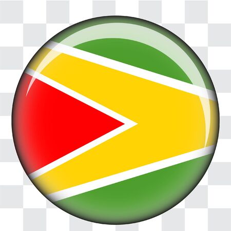 An Illustrated Country Flag of  Guyanaの写真素材