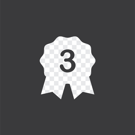 An Illustrated Icon Isolated on a Background - 3rd Place Rosetteの写真素材