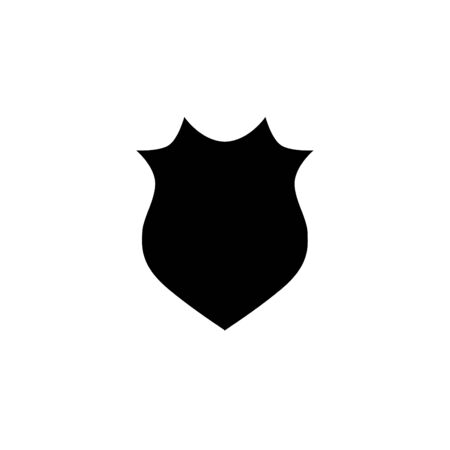An Illustrated Icon Isolated on a Background - Pointy Shieldの写真素材