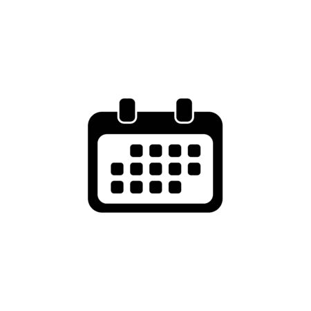 An Illustrated Icon Isolated on a Background - Rounded Calendarの写真素材