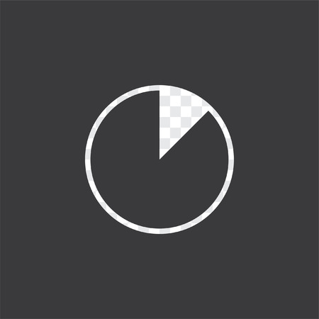 An Illustrated Icon Isolated on a Background - 12 Percent Pie Chartの写真素材