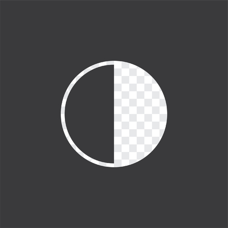 An Illustrated Icon Isolated on a Background - 50 Percent Pie Chartの写真素材