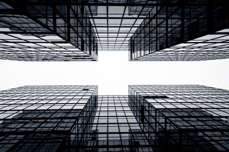 Glass Skyscraper Background, Hong Kongの写真素材