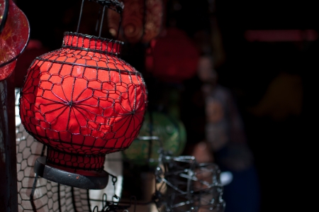 Souvenir Chinese lantern at Panjiayuan Flea Market, Beijingの写真素材