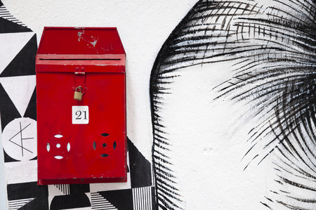 Red mailbox, Hong Kong