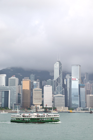 Victoria Harbour and Star Ferry, Hong Kongのeditorial素材