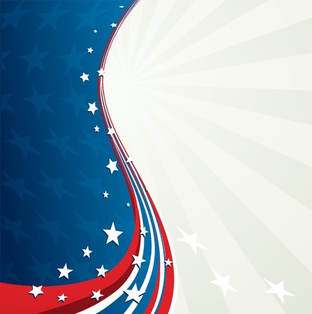 Vector illustration Independence Day patriotic backgroundのイラスト素材