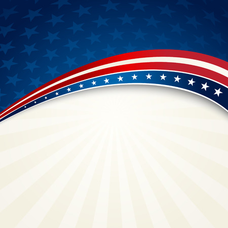 Vector illustration Independence Day patriotic background