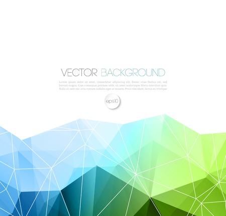 Vector color abstract geometric banner with triangle.のイラスト素材