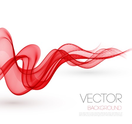Vector Abstract red smoky waves  background. Template brochure designのイラスト素材