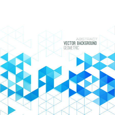 Abstract geometric background with color triangles. のイラスト素材