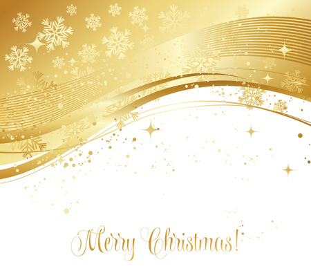 Gold winter abstract background. のイラスト素材