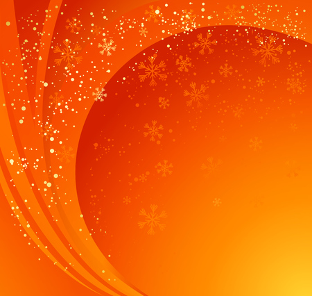 Orange winter abstract background.のイラスト素材
