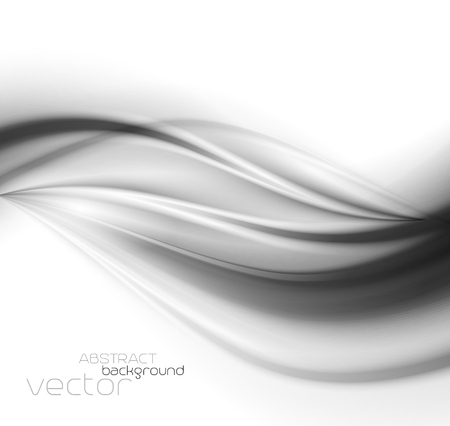 Abstract template background with curved wave.  Wavy lines.のイラスト素材