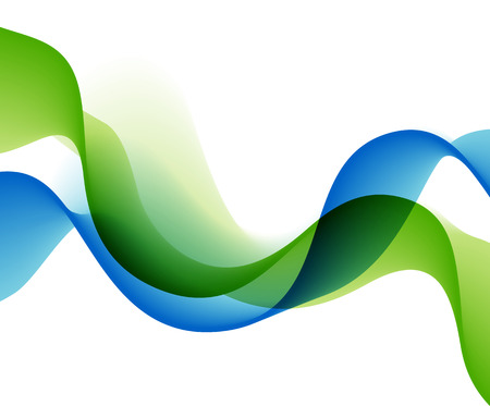 Abstract blue and green waves. Vector illustration EPS 10のイラスト素材