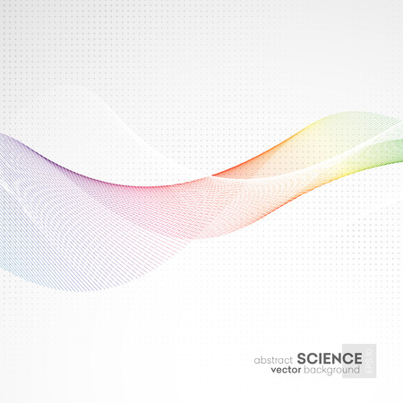 Abstract vector background, futuristic wavy illustration eps10のイラスト素材