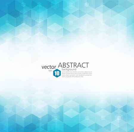 Vector Abstract geometric background. Template brochure design. Blue hexagon shapeのイラスト素材