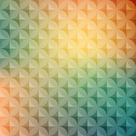 Vintage abstract circle pattern with decorative geometric circle and abstract elements. Vector colorful background.  Summer Retro hipster style. For design flyer, leaflet, website and posterのイラスト素材