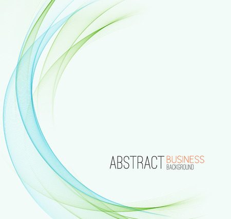 Abstract color wave design element. Blue and green waveの写真素材