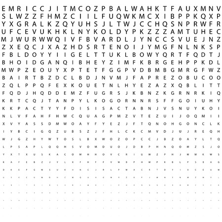 Abstract black and white deco art print halftone pattern with lettersのイラスト素材