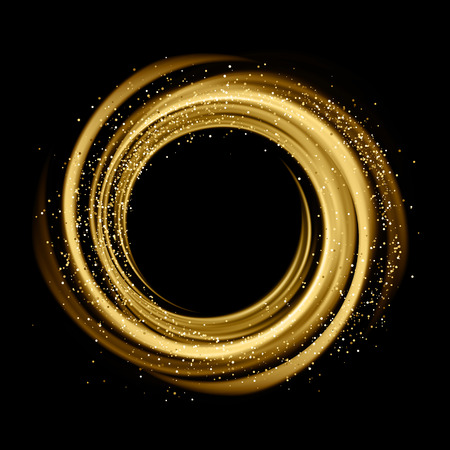 Abstract background with luminous swirling backdrop.のイラスト素材