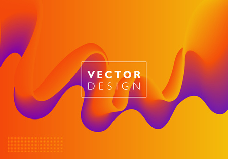 Abstract colorful vector background, color flow liquid wave for design brochure, website, flyer. Stream fluidのイラスト素材