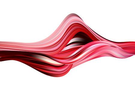 Abstract colorful vector background, color flow liquid wave for design brochure, website, flyer. Stream fluid. Acrylic paintのイラスト素材