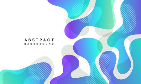 Moving colorful abstract background. Dynamic Effect. Vector Illustration. Design Template for poster and cover.のイラスト素材