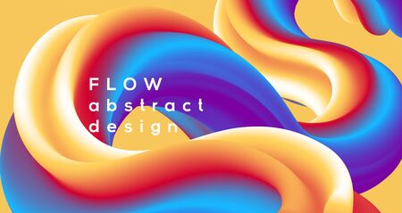 Modern Black abstract design background, Flow motion styleのイラスト素材