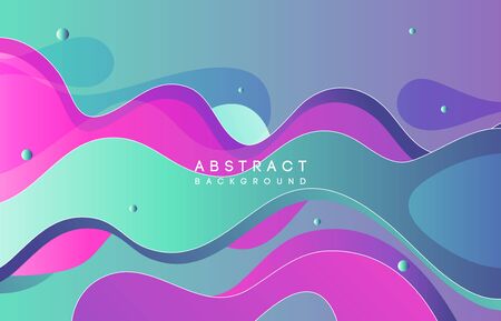 Moving colorful abstract background. Dynamic Effect. Vector Illustration. Design Template.のイラスト素材