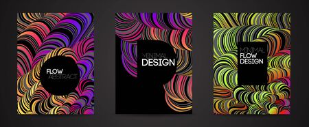 Modern abstract design background Rainbow Flow motionのイラスト素材