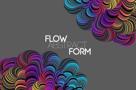 Modern abstract design background Rainbow Flow motionのイラスト素材