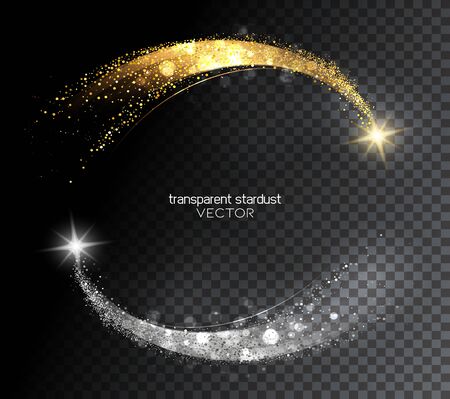 Abstract shiny color gold and silver design elementのイラスト素材