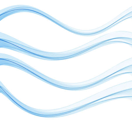 Vector blue color abstract wave design elementのイラスト素材