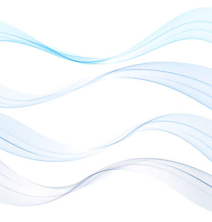 Illustration pour Vector abstract colorful flowing wave lines isolated on white background. Design element for technology, science, modern concept. - image libre de droit