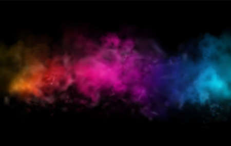 Holiday Abstract shiny color powder cloud design elementのイラスト素材