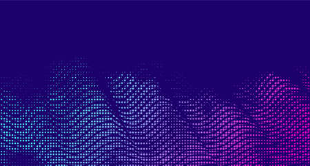 Abstract vector background. Halftone gradient gradation. Vibrant texture. Smoke effect. Retro design.のイラスト素材