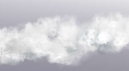 Vector Abstract realistic fog cloud design elementのイラスト素材