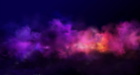 Holiday Abstract shiny color powder cloud design elementのイラスト素材