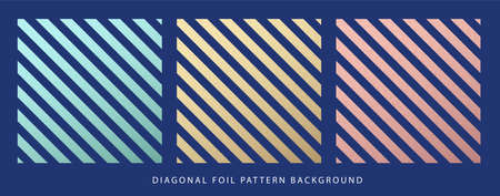 Vintage paper wedding template with diagonal gold stripes. Abstract art geometric background. Foil texture background. Golden lines cover designのイラスト素材