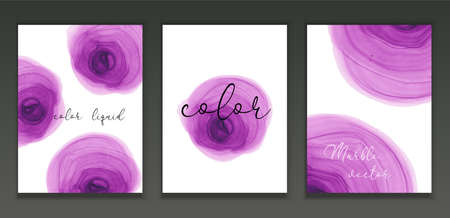 Marble Modern texture in purple color. Alcohol ink splash Trendy pastel poster design. Liquid flow artの写真素材