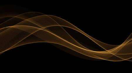 Abstract shiny color gold wave luxury backgroundのイラスト素材