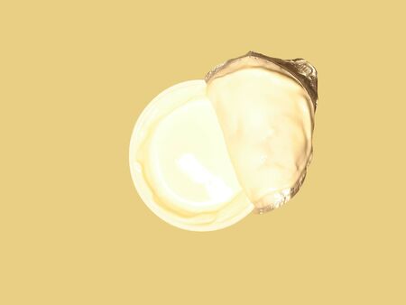 pack of soured cream over fawn background