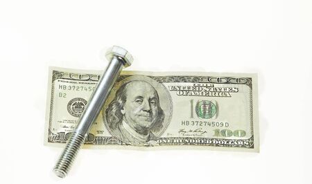 Dollars and bolt  の写真素材