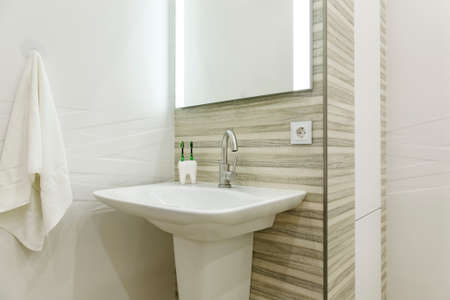 Bathroom in a modern minimalism desing styleの写真素材