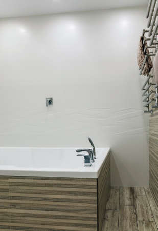 Bathroom in a modern minimalism desing styleの写真素材