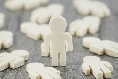 Symbolizes the factthat only one of many Will be Successful in Network Marketingの写真素材